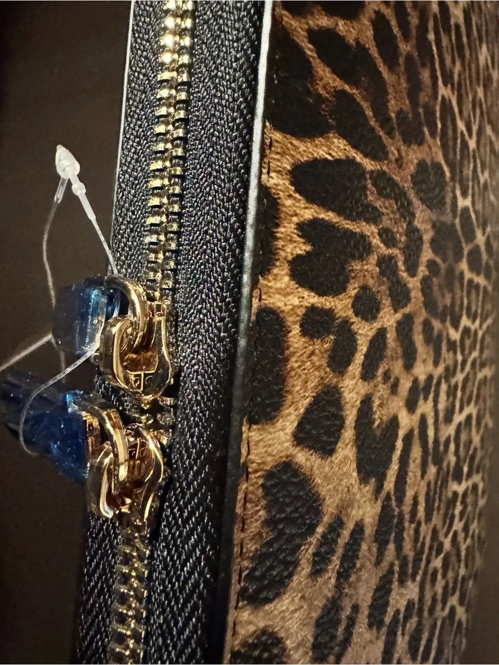 Leopard Print 13 inch laptop case - Brown/Black